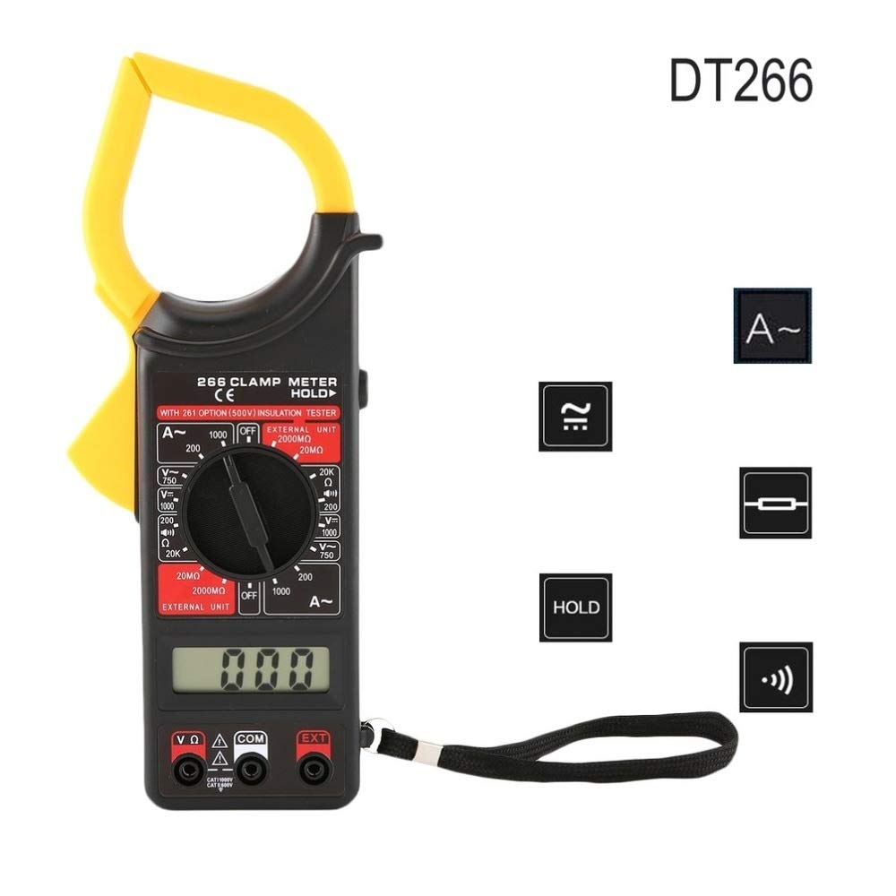 デジタルクランプメーター 3206 Amazon.co.jp: DT266 デジタル電流クランプメーター ブザー データ